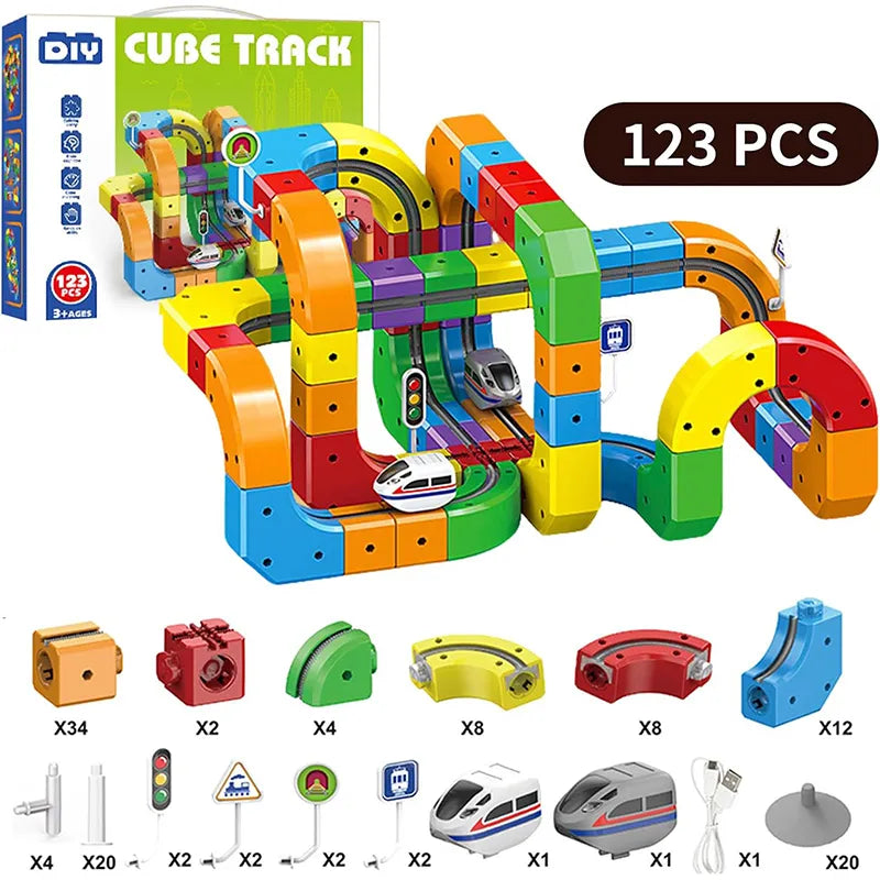 Magic Orbit Cube 3D STEM Train Set