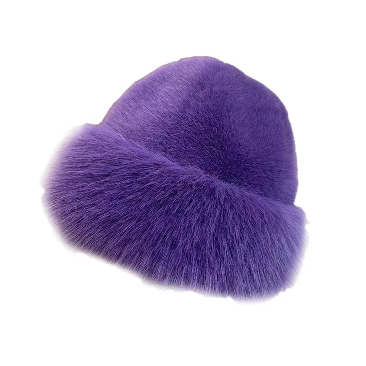 ❄️ Faux Mink Fur Mongolian Hat