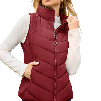 BreezeWear - Stand Collar Puffer Vest