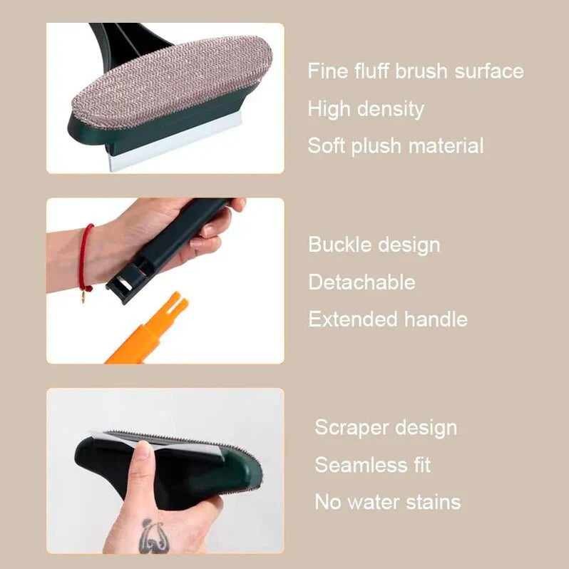 2-in-1 Mesh Screen Cleaner, Double-Sided Window Screen Washing Brush