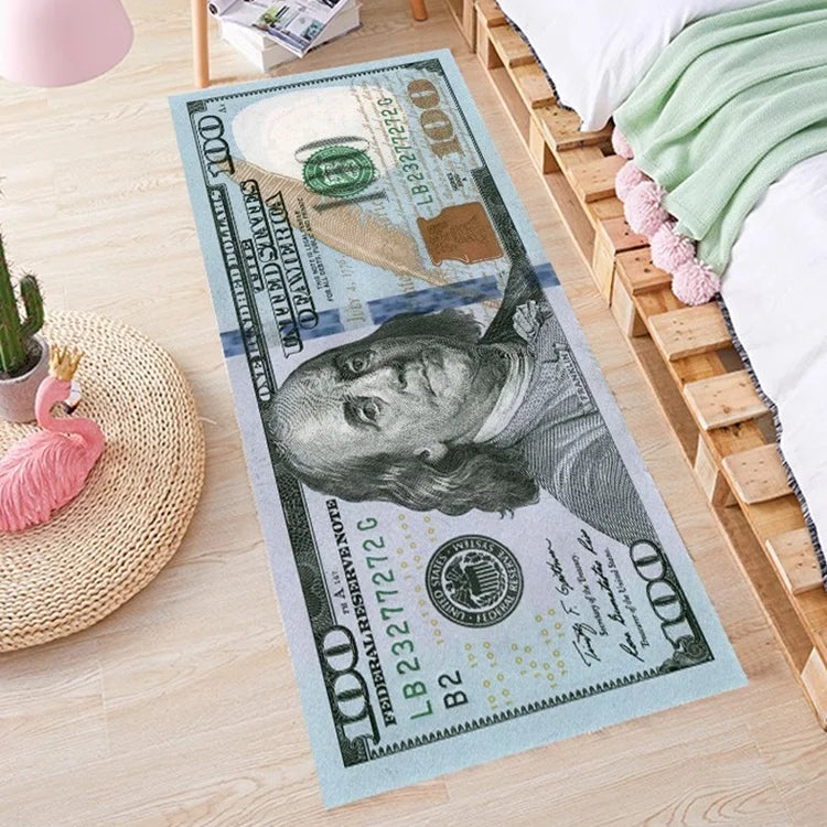 MoneyMood - $100 Bill Rug (20" × 47")