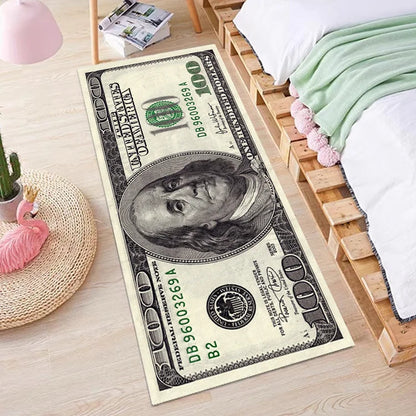 MoneyMood - $100 Bill Rug (20" × 47")