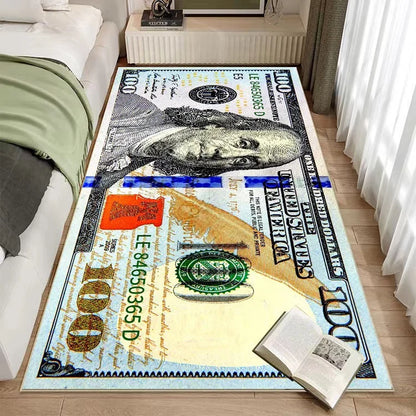 MoneyMood - $100 Bill Rug (20" × 47")