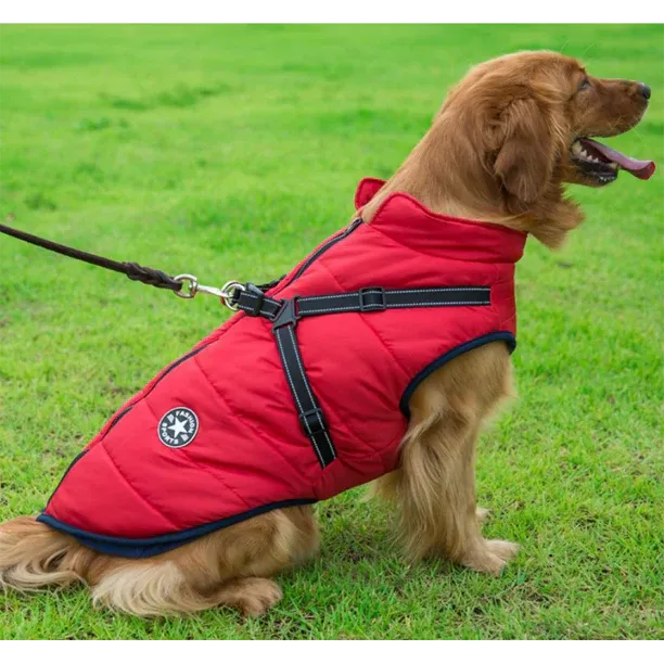 🐾 PawSnooze - Waterproof Dog Jacket with Built-in Harness ❄️
