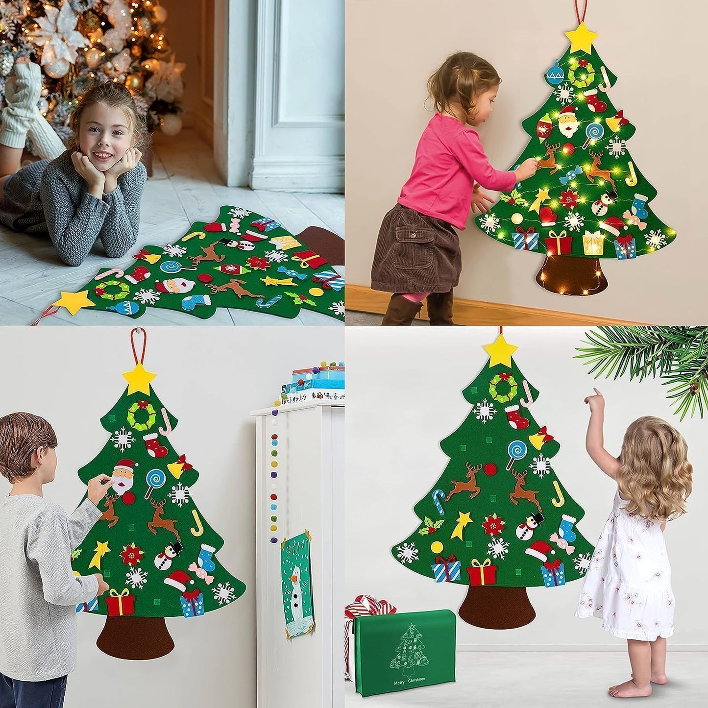 MerryCraft DIY Felt Christmas Tree for Kids