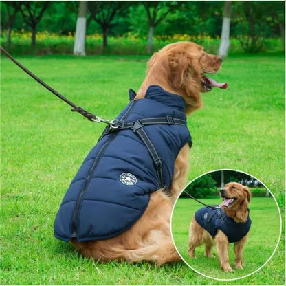 🐾 PawSnooze - Waterproof Dog Jacket with Built-in Harness ❄️