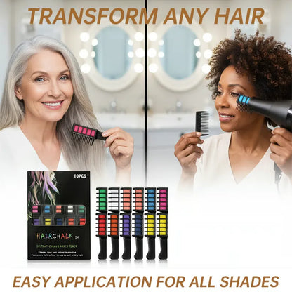 🌈 ChromaSwipe - Hair Chalk Comb Set