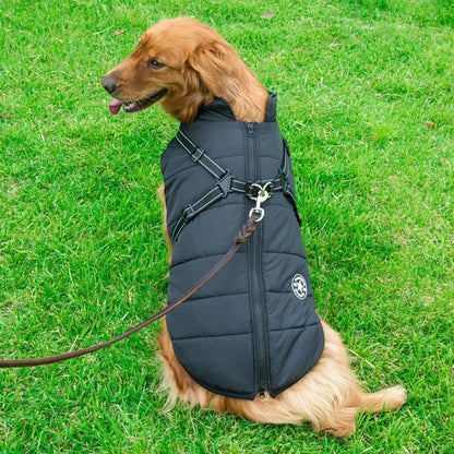 🐾 PawSnooze - Waterproof Dog Jacket with Built-in Harness ❄️