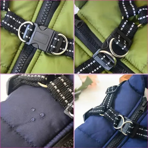 🐾 PawSnooze - Waterproof Dog Jacket with Built-in Harness ❄️