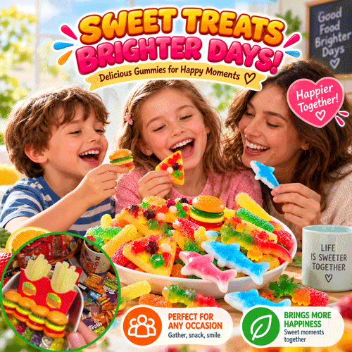 Fun Shape Gummy Candy Mix