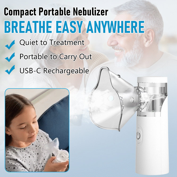 Rechargeable Portable Mesh Nebulizer – Quiet Handheld Mist Device