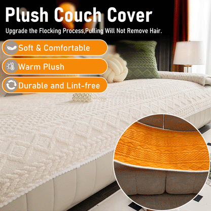 🛋️ Vekego™ - Jacquard Plush Sofa Cover
