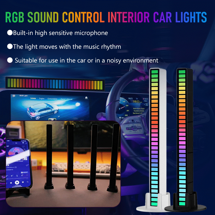 LumiFlick™ RGB Sound Control Light Bar
