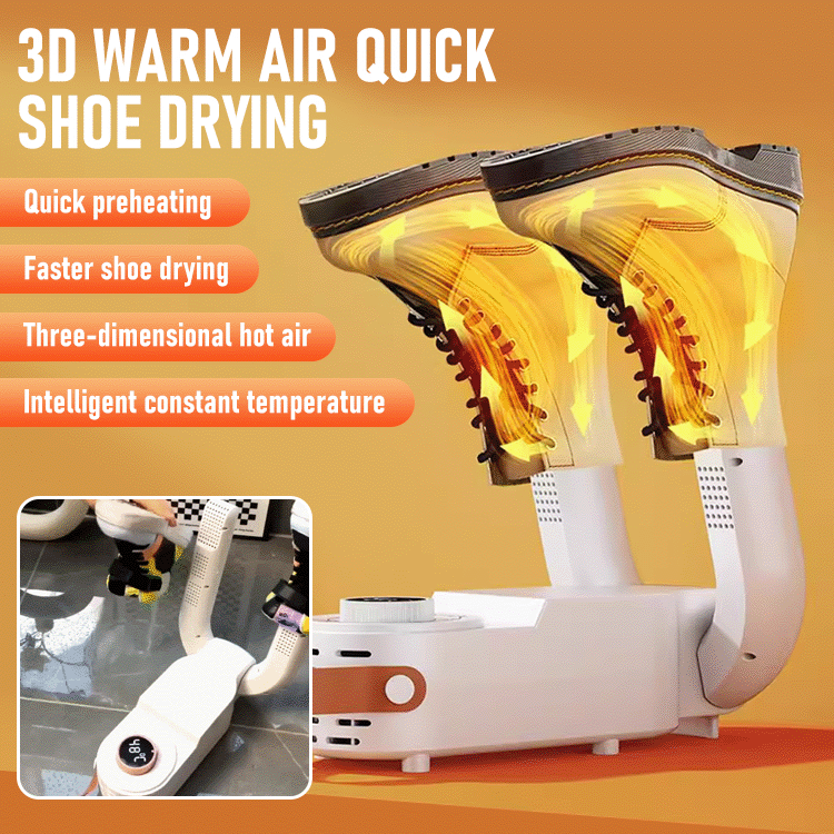 DryEase - Fast-Dry Electric Shoe Dryer with Auto Temperature Control