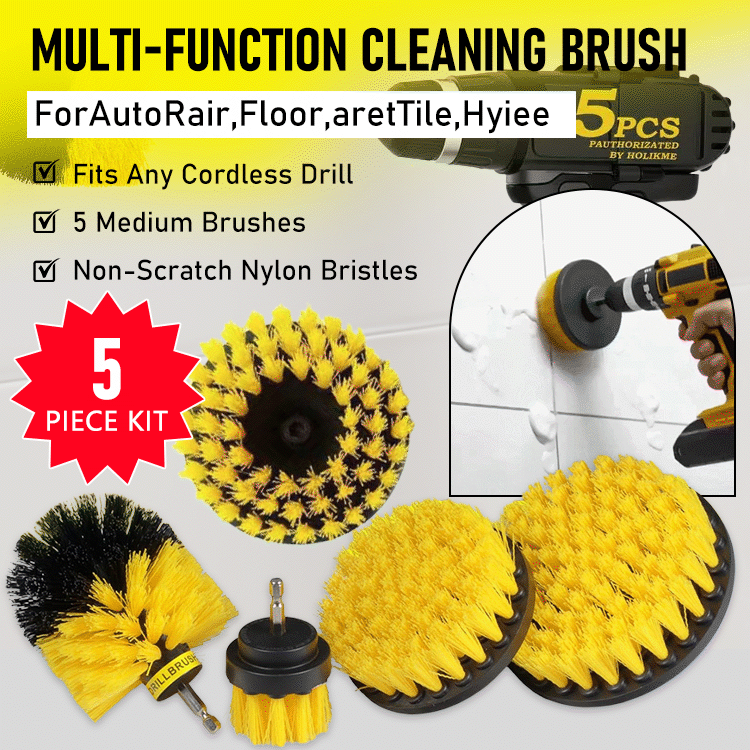 ChimneyPro Drill Brush Set – 3/4/5 Pieces Power Cleaning Kit
