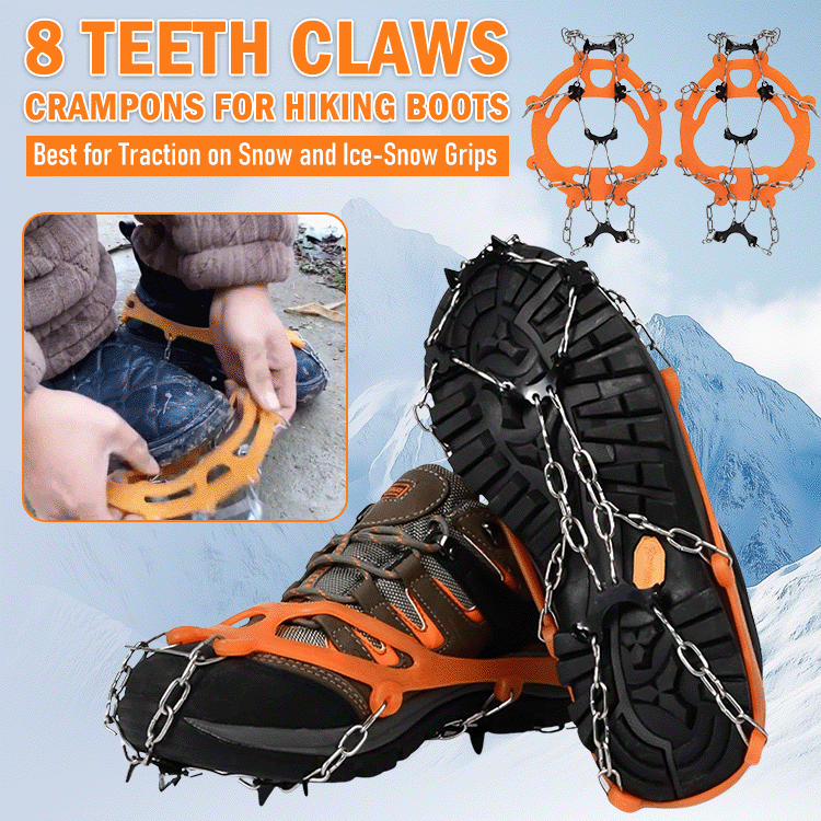 ProGrade 8-Tooth Ice Cleats for Shoes & Boots