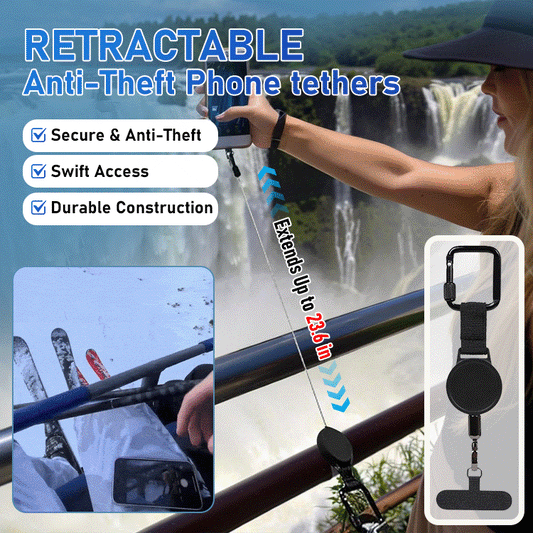 Vekego™ SecurePull Retractable Phone Tether