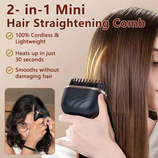 ✨ Portable Cordless 2-in-1 Hair Styling Comb