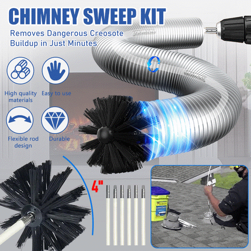 ChimneyPro - Extendable Vent Cleaning Brush Kit
