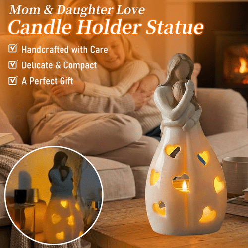 Eternal Hug™ Mother & Daughter LED Candle Holder