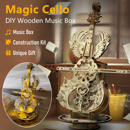 Angel Wing Cello – DIY Wooden Music Box