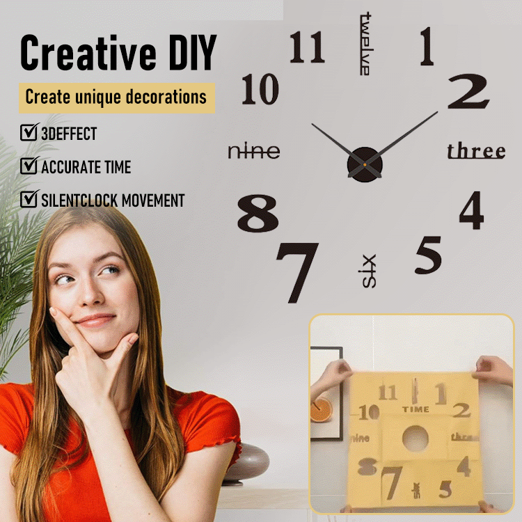 DIY Acrylic Wall Clock