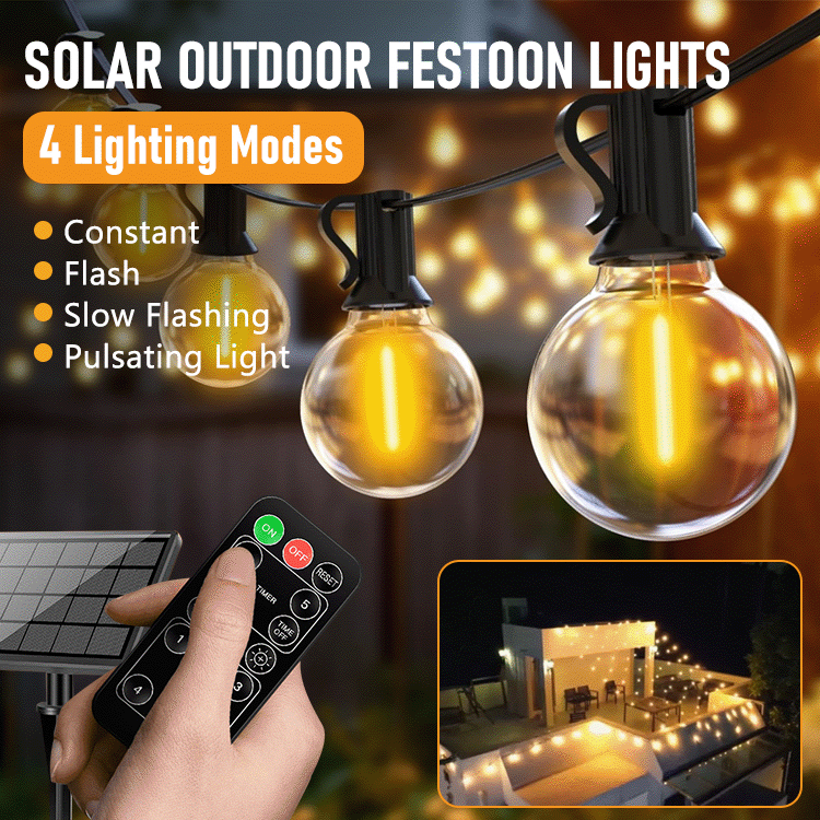 LumiFlick Solar Festoon Lights