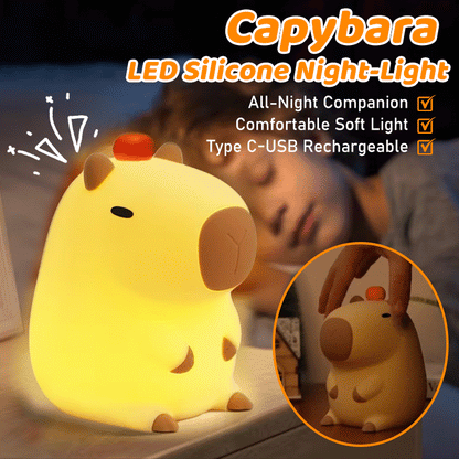 CapyGlow - Silicone Capybara Night Light