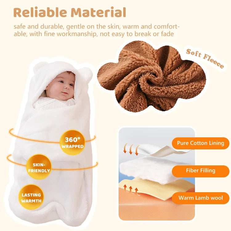 SnuggleEase - Newborn Baby Swaddle Blanket