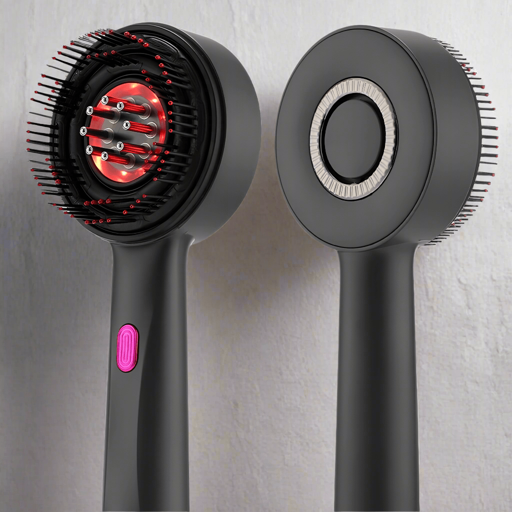 3-in-1 Scalp Massaging Red Light Therapy Brush