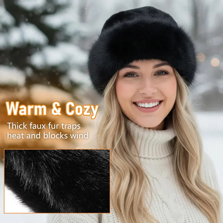 ❄️ Faux Mink Fur Mongolian Hat