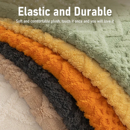 🛋️ Vekego™ - Jacquard Plush Sofa Cover