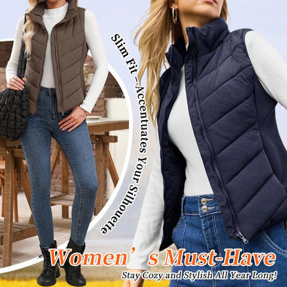 BreezeWear - Stand Collar Puffer Vest