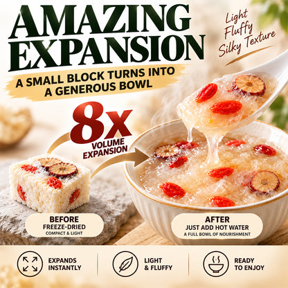 60-Second Snow Mushroom Beauty Dessert with Goji & Jujube