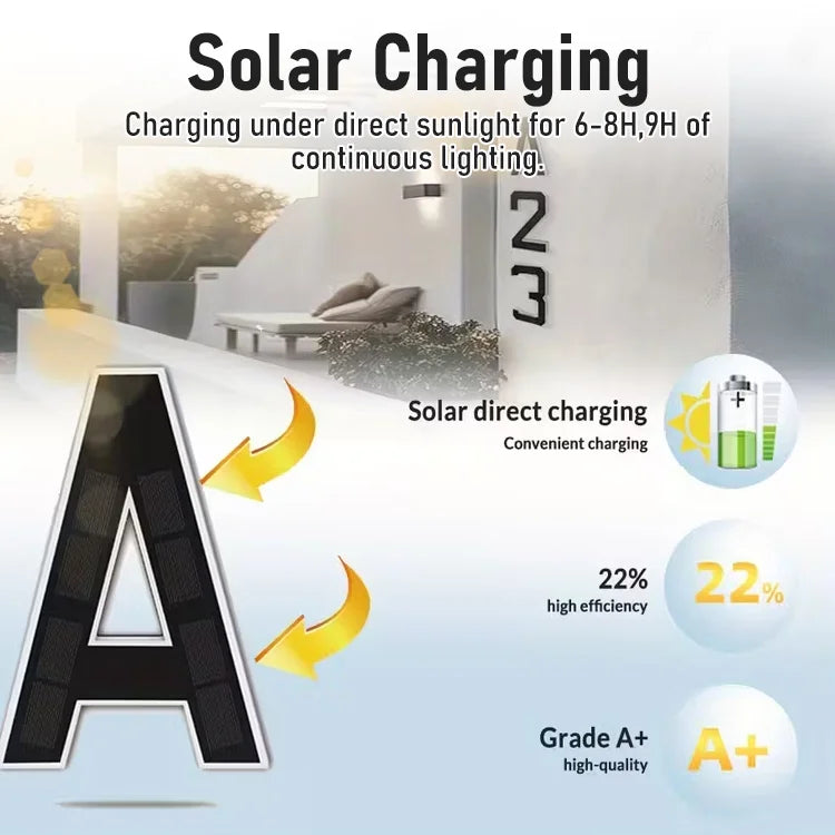 LumiHome - Solar Address Light