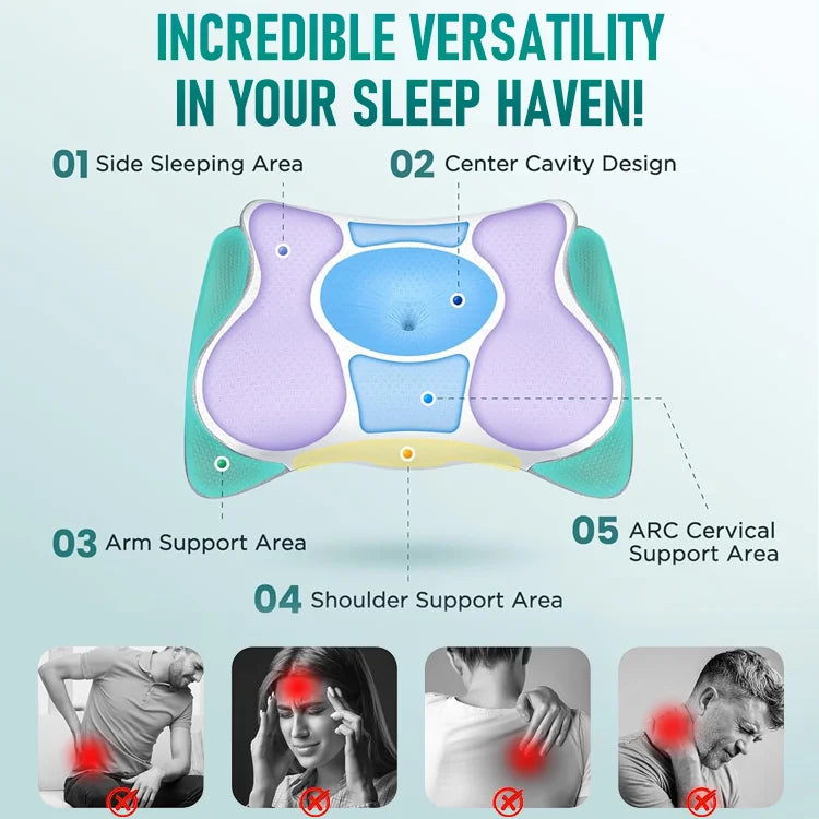 SnuggleEase Butterfly Cervical Pillow