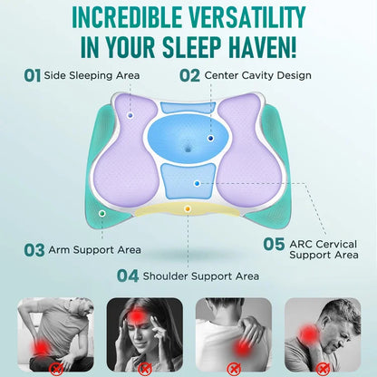SnuggleEase Butterfly Cervical Pillow