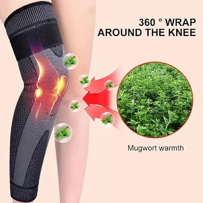 ThermaMoxa Self-Heating Mugwort Knee Wraps – Set of 2 (1 Pair)