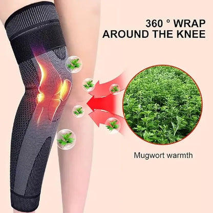 ThermaMoxa Self-Heating Mugwort Knee Wraps – Set of 2 (1 Pair)