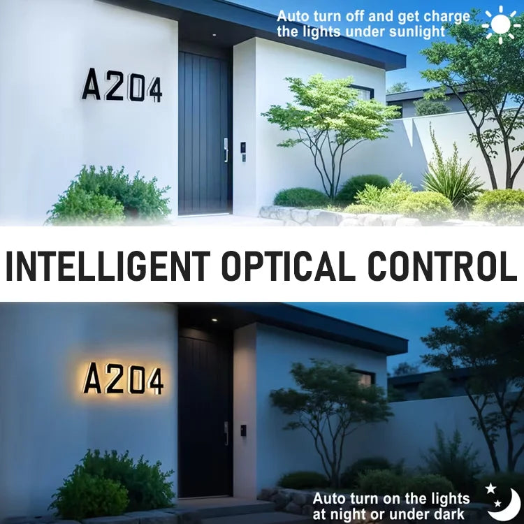 LumiHome - Solar Address Light
