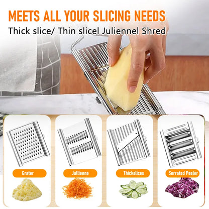 SliceMate Multipurpose Stainless Steel Vegetable Slicer