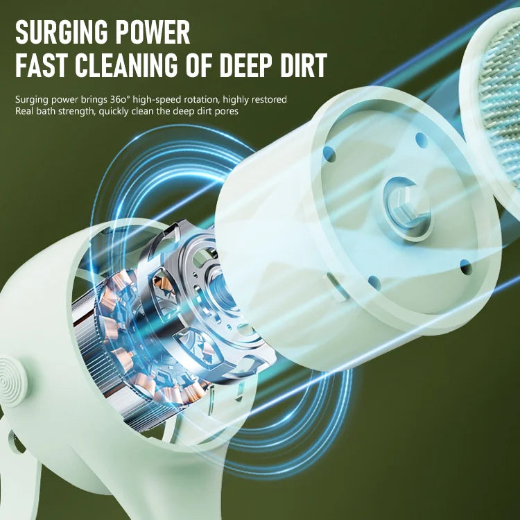 SpinGlow Dual - Handle Electric Shower Brush