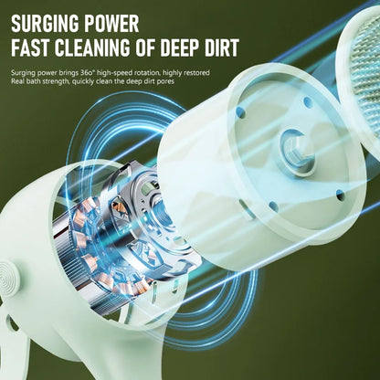 SpinGlow Dual - Handle Electric Shower Brush