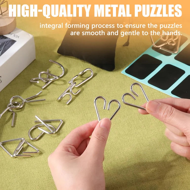 BrainForge 8-in-1 Metal Puzzle Set