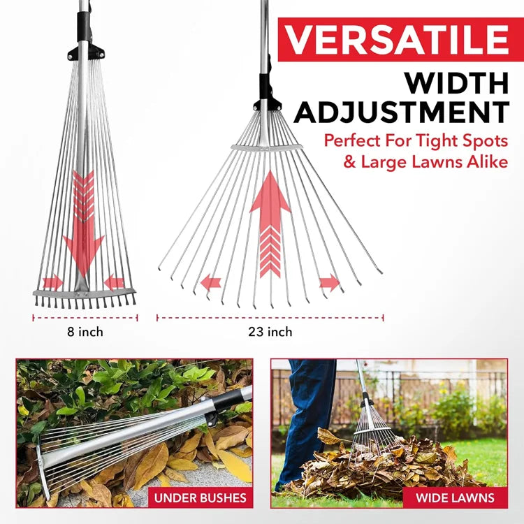 FlexiRake Adjustable Lawn Rake