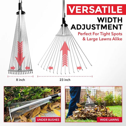 FlexiRake Adjustable Lawn Rake