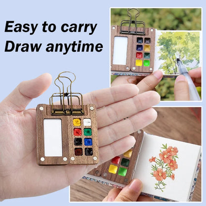 Pause & Paint - Mini Watercolor Travel Kit