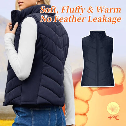 BreezeWear - Stand Collar Puffer Vest