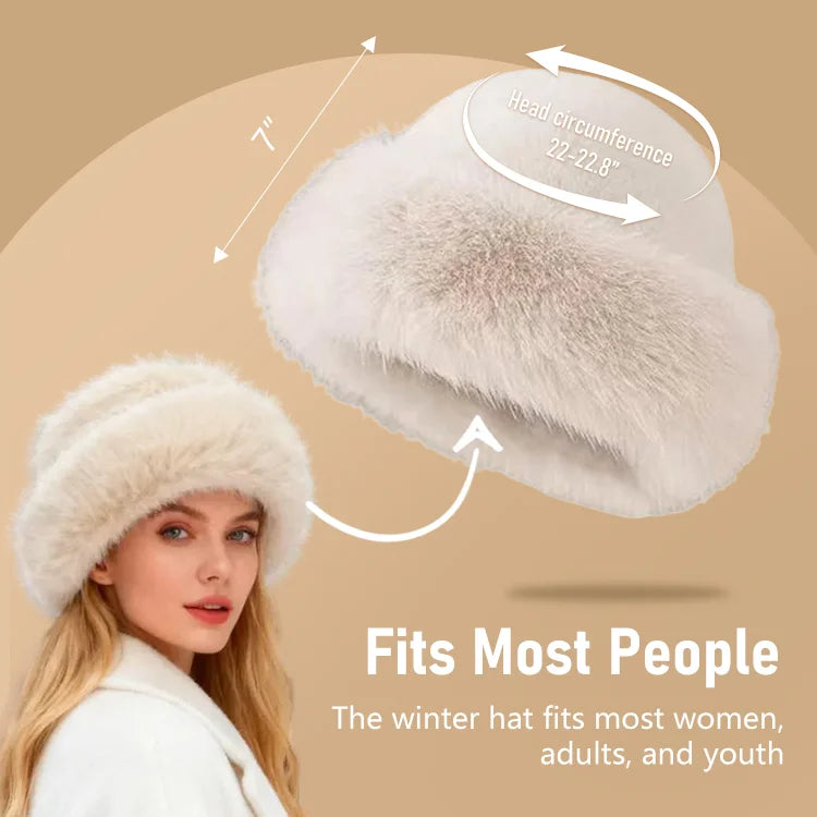 ❄️ Faux Mink Fur Mongolian Hat