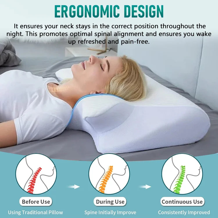 SnuggleEase Butterfly Cervical Pillow